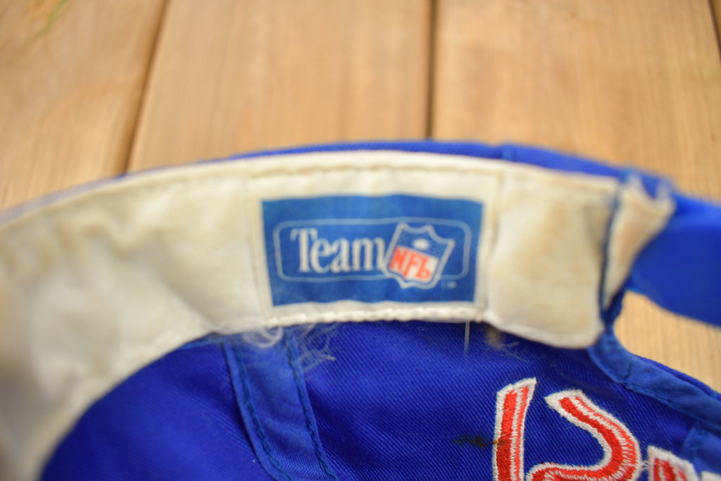 Vintage 1990s Buffalo Bills NFL Sports Specialties Double Line Script Snap Back Hat