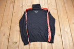 Vintage 1990s Harley Davidson Turtleneck Crewneck Sweatshirt