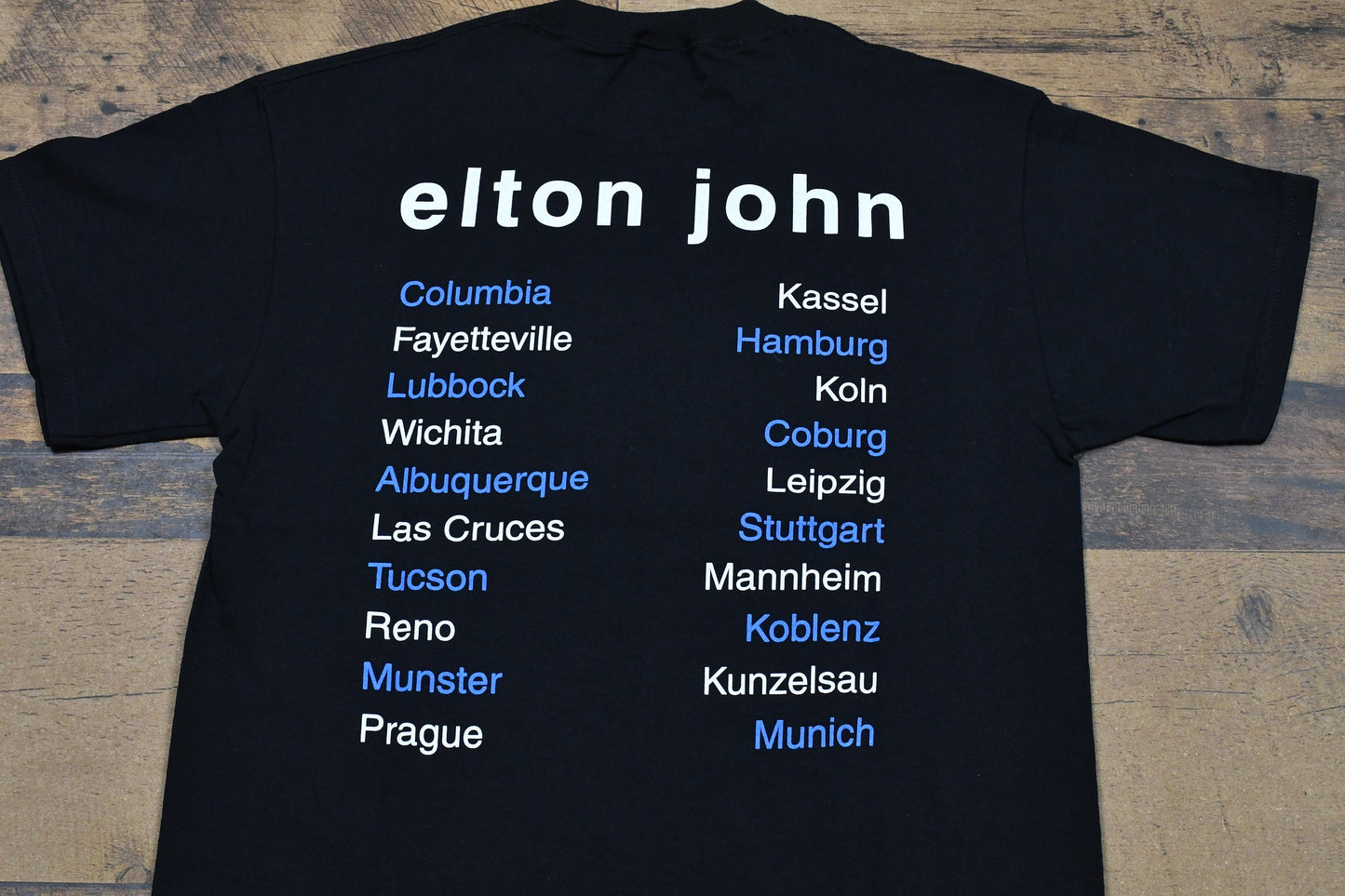 1997 Elton John Solo Tour Vintage Single Stitch T-Shirt / Singer Songwriter Music Promo Graphic / 80s / 90s / Streetwear / Concert Tee