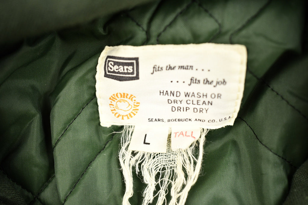 Vintage 1970s Sears Roebuck Work Clothing Winter Jacket
