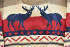 Vintage 1990s St. John's Bay Deer Knit Crewneck Sweater Men's Large