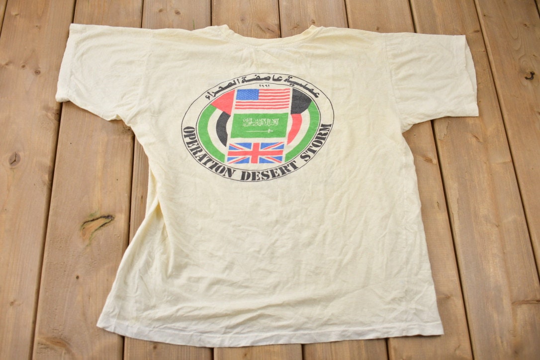 Vintage 1991 Operation Desert Storm Graphic T Shirt