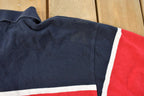 Vintage 1990s Nautica Striped Polo Shirt Men's Large / 90s Polo Shirt / Souvenir / Athleisure / Streetwear / Preppy / Nautical Sailing