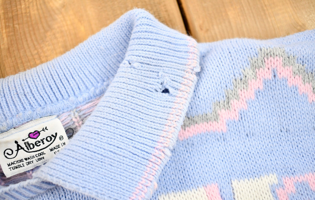 Vintage Alberoy Collared Knit Sweater