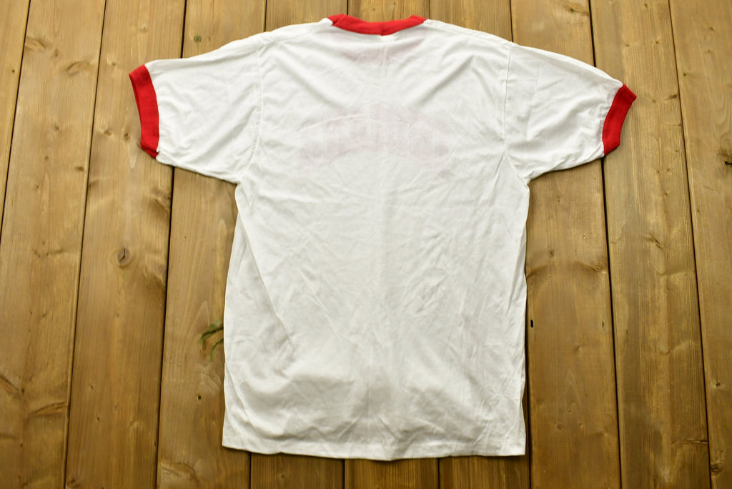 Vintage 1980s University Of Indiana Hoosiers Ringer T-Shirt