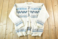 Vintage 1990s Ice Sheep Wool Knit Clasp Sweater womens L
