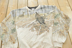 Vintage 1990s Deer Theme Collared Sweater Mens L