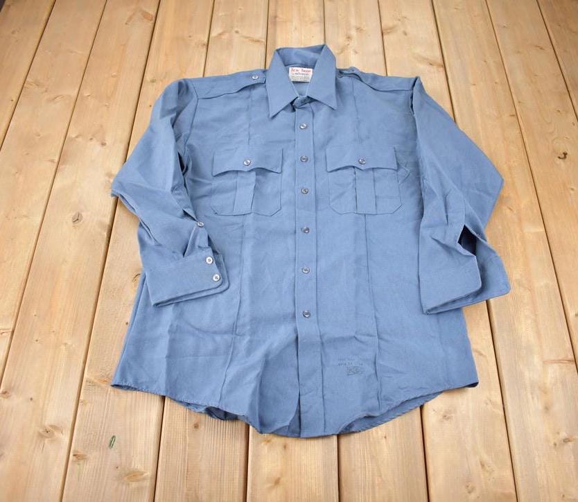 Vintage 1980s Tex Trop Blank Button Up Shirt Made In USA