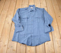 Vintage 1980s Tex Trop Blank Button Up Shirt Made In USA