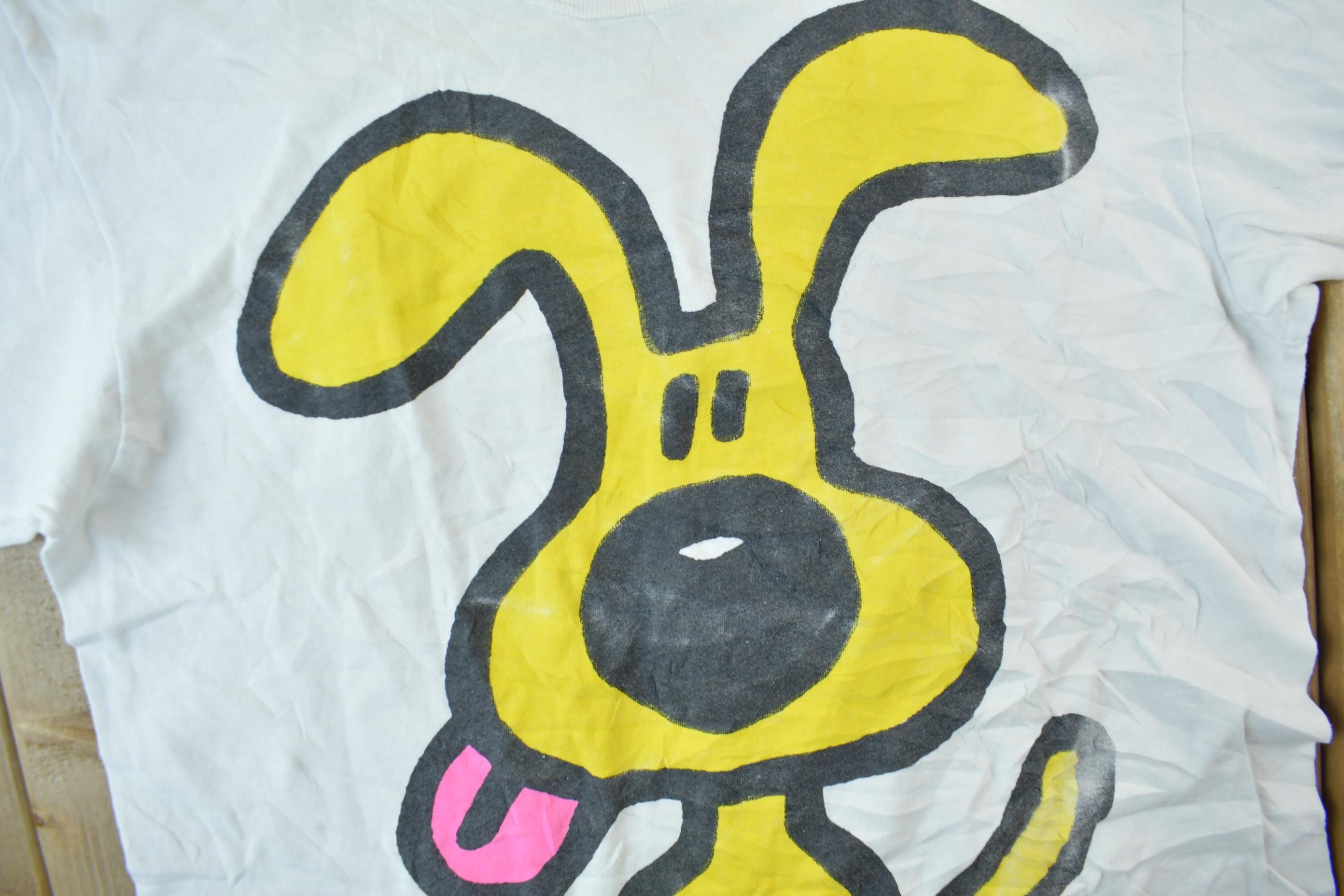 Vintage 1990 Cute Dog Graphic T-Shirt
