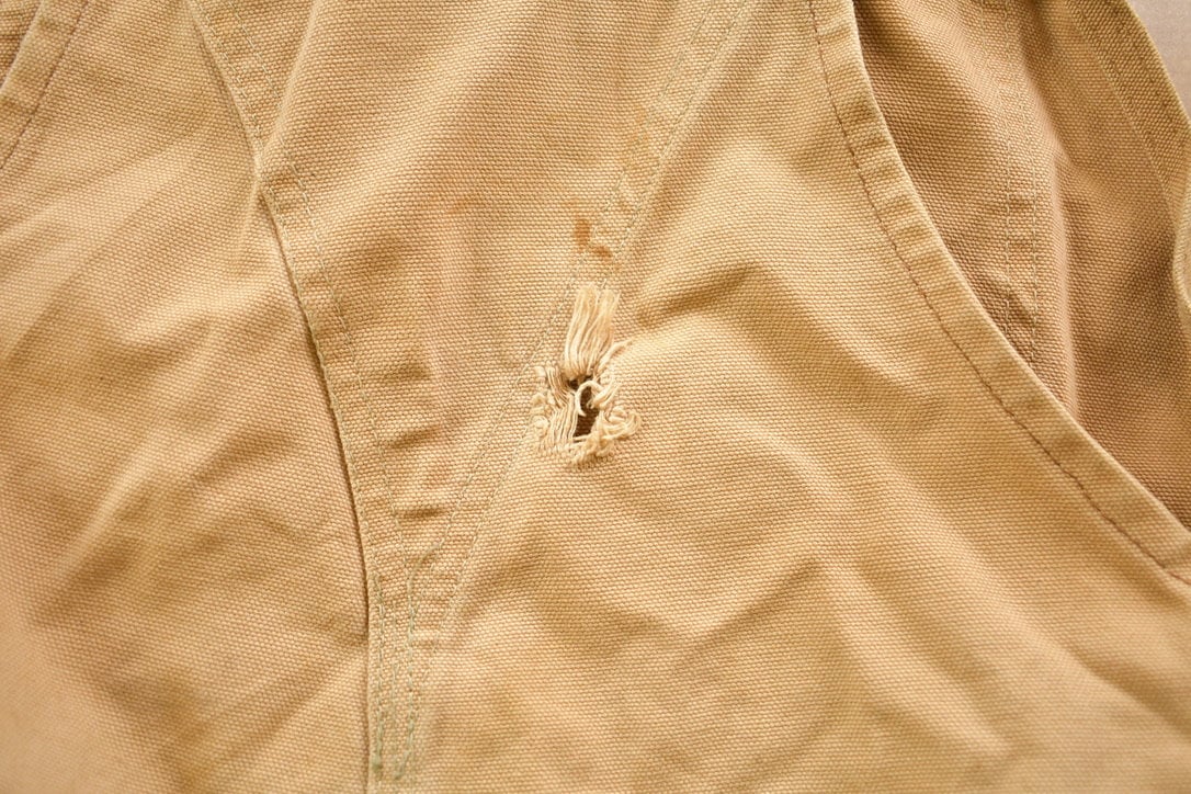 Vintage 1990s Carhartt Double Knee Canvas Overalls Size 38 Medium