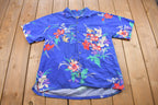 Vintage 1990s B.S.R Tropical Floral Button Up Shirt