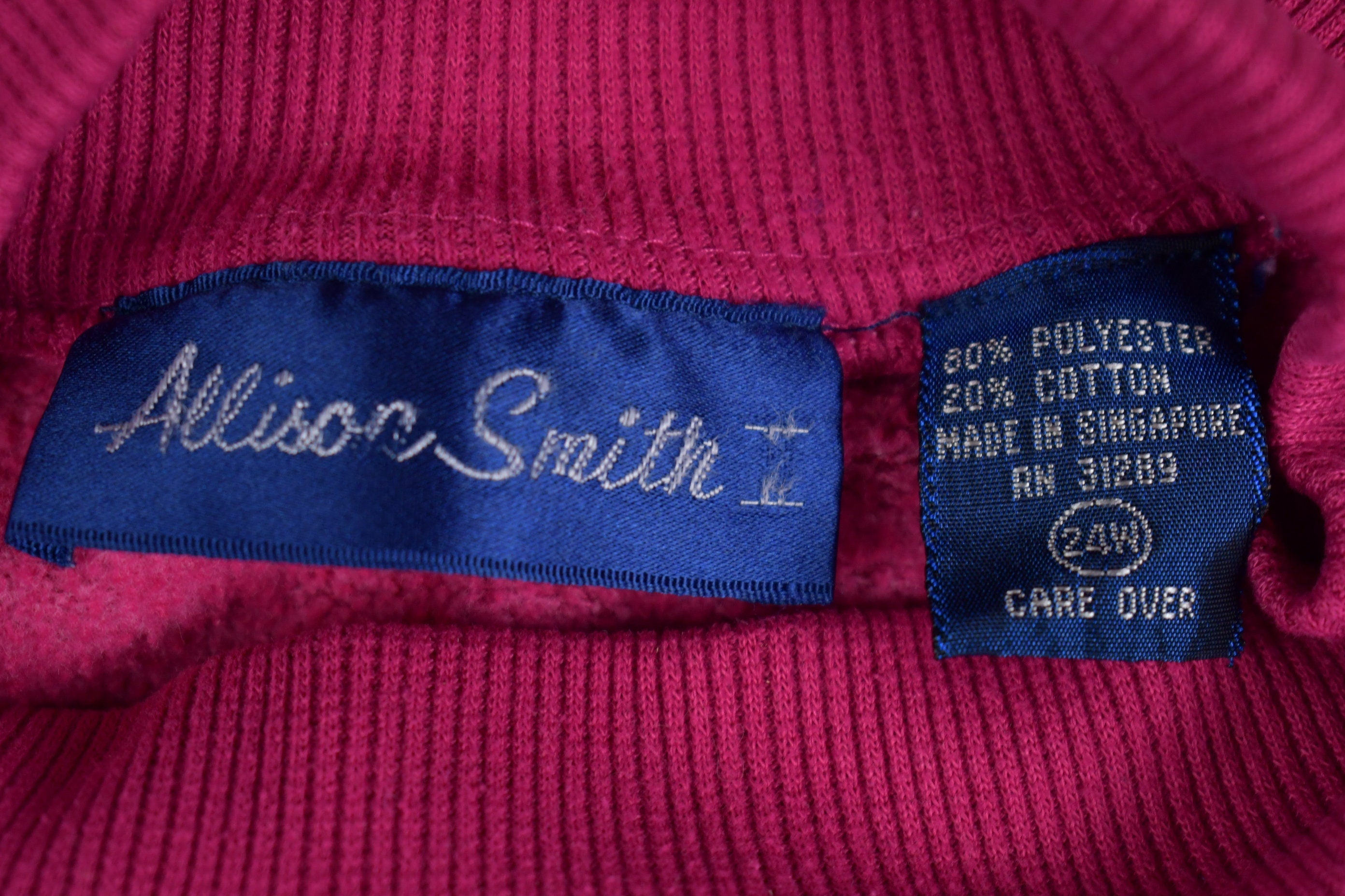 Vintage 1990s Allison Smith Mock Neck Sweatshirt