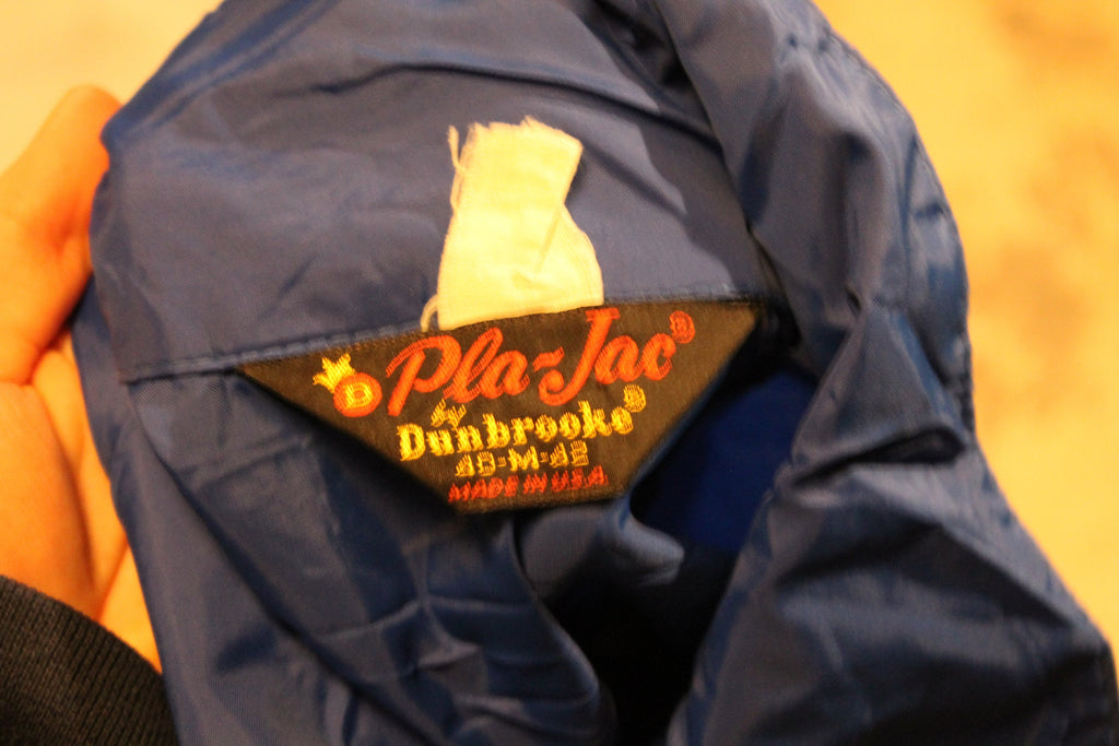 Vintage 1980s Melvin Companies Windbreaker Work Jacket  Windbreaker  Pla-Jac  Made In USA  Activewear  Dunbrooke