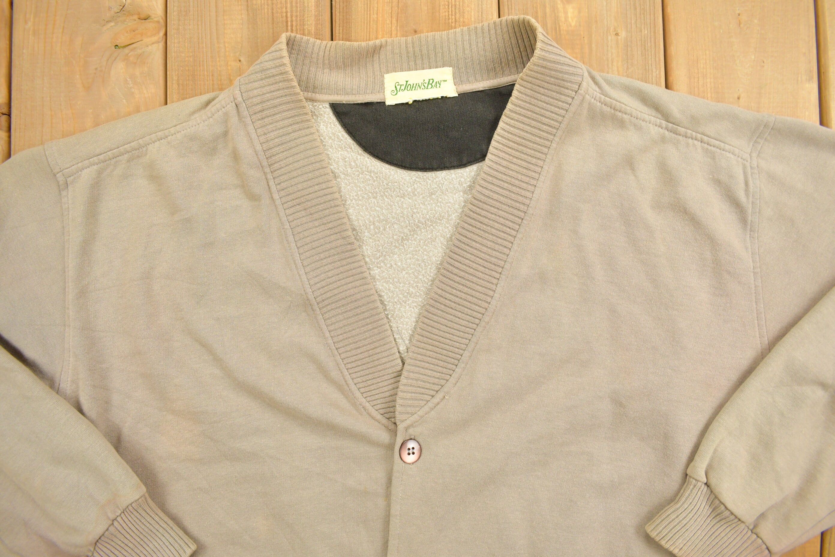 Vintage 1990s St John's Bay Button Up Cardigan Sweater