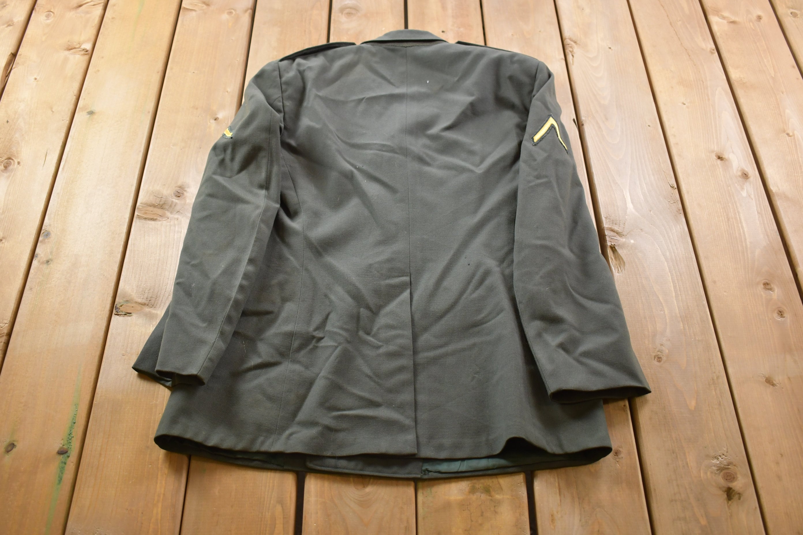 Vintage 1980s Military Medic Formal Blazer