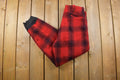 1950s Vintage Red Plaid Wool Trousers 38 x 30