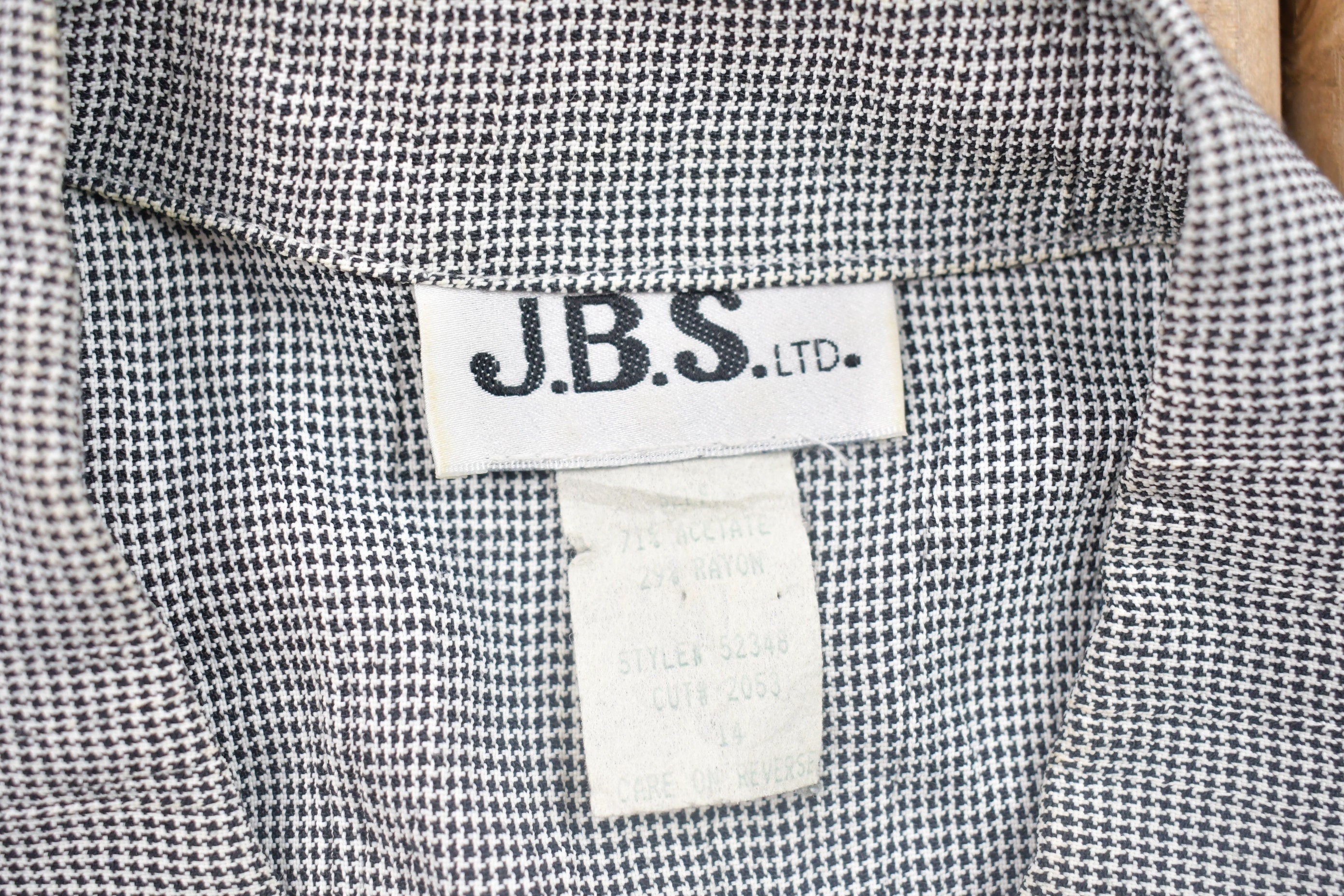 Vintage 1980s JBS Button Down Dress