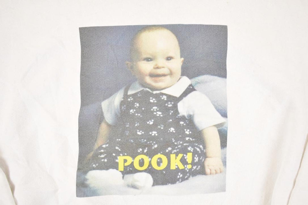 Vintage 1990s Pook Baby Graphic Print Crewneck Sweatshirt Men's L