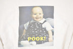 Vintage 1990s Pook Baby Graphic Print Crewneck Sweatshirt Men's L