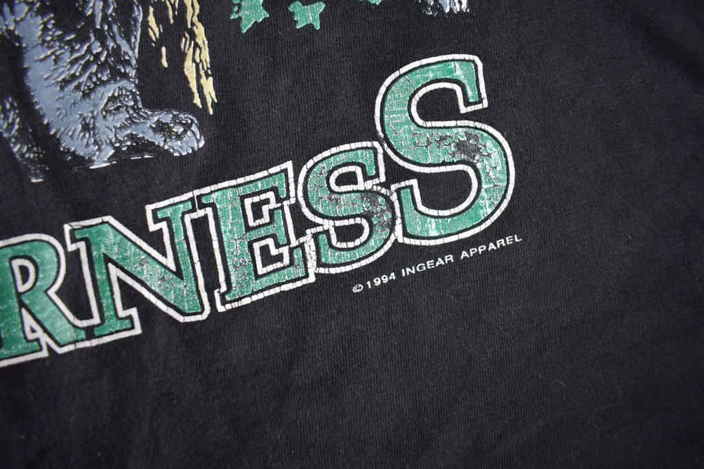 Vintage 1994 Northern Wilderness Bear Theme Single Stitch Graphic T-Shirt