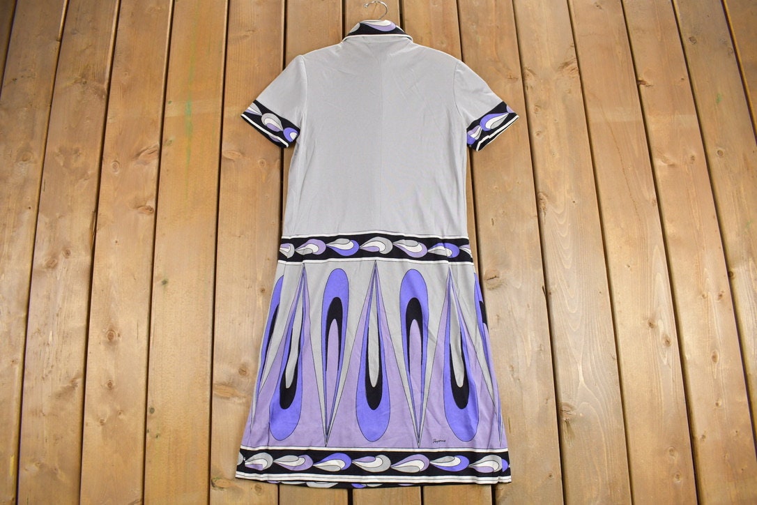 Vintage 1970s Paganne Dress / Designer Dress / 70s Dress / 60s Dress / True Vintage Dress / Summer Dress / Abstract Pattern /