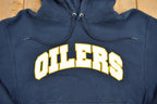 Vintage 1990s Champion Reverse Weave Oilers Hoodie