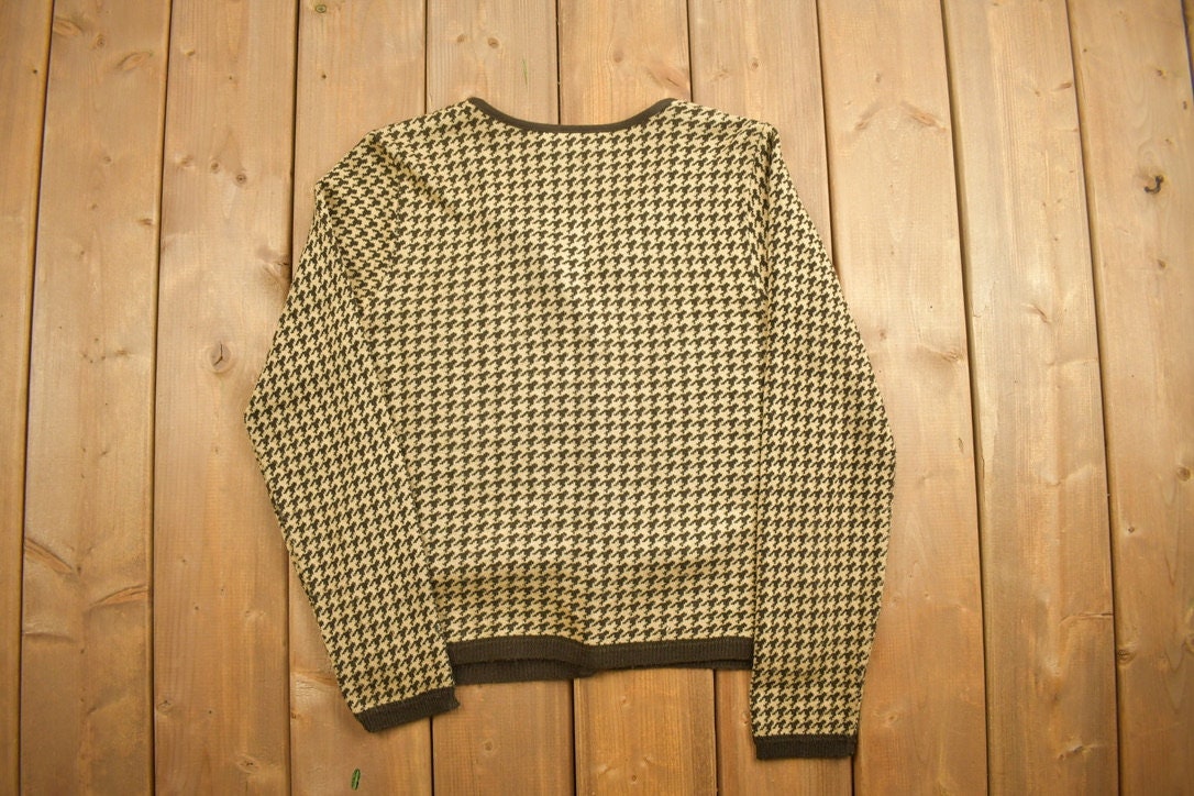 Vintage 1990s Herman Geist Knitted Cardigan Sweater