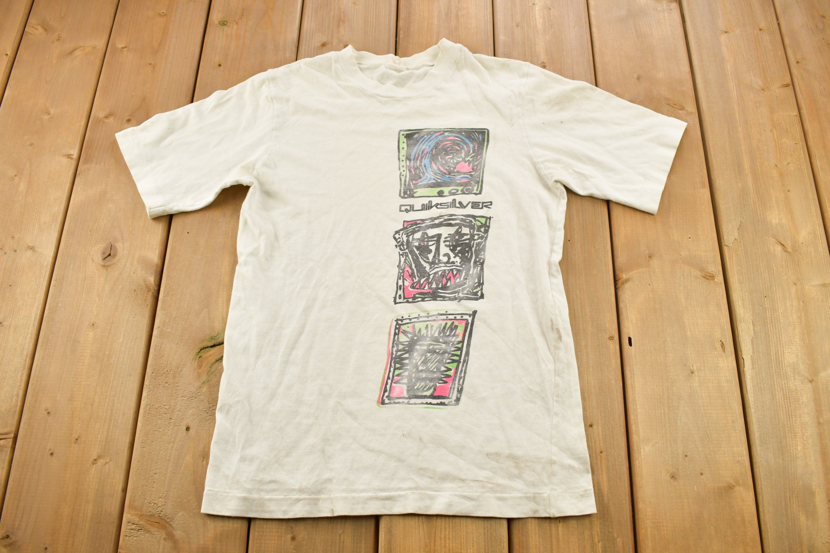 Vintage 1990s Quiksilver Graphic T Shirt