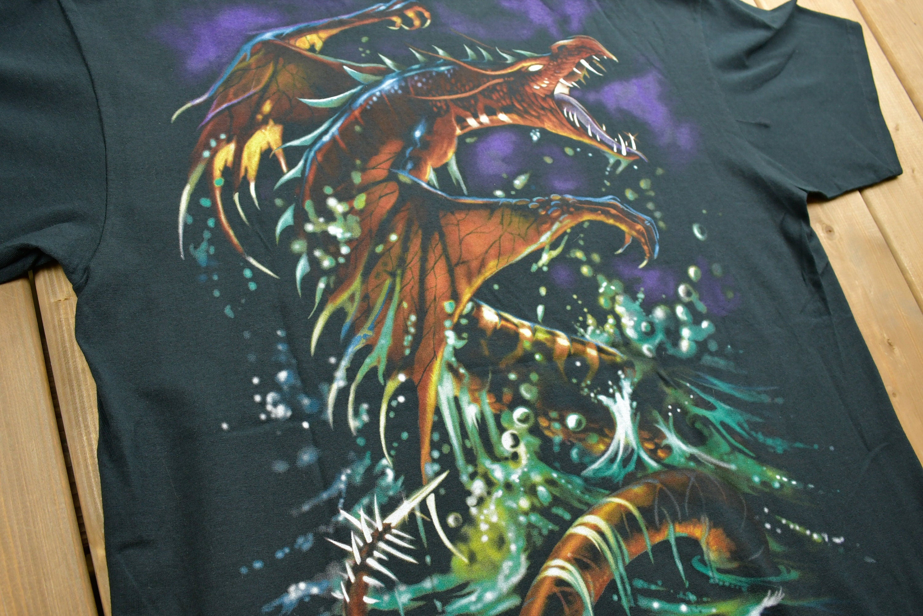 Vintage Deadstock 1999 Liquid Blue Dragon T-shirt