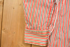 Vintage 1990s Famous Players Striped Button Up Shirt
