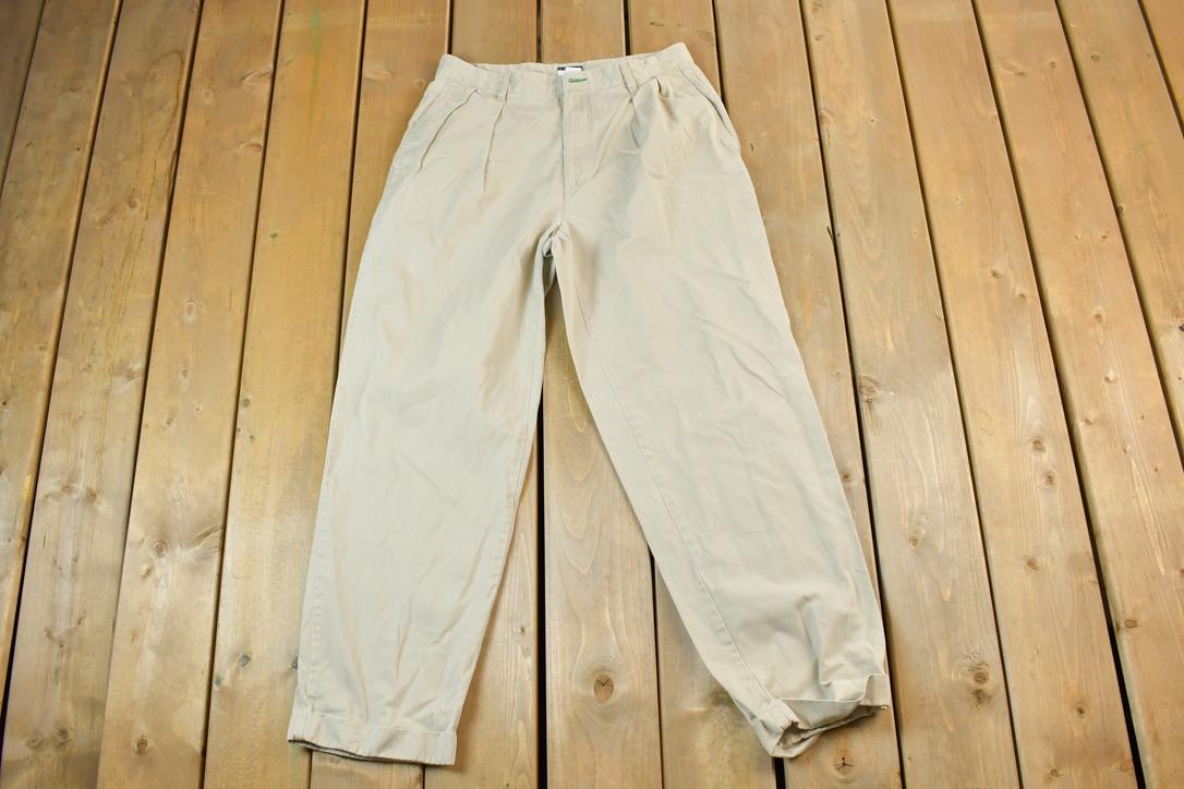 Vintage 1990s Tommy Hilfiger Chino Khaki Pants Size 33 x 32