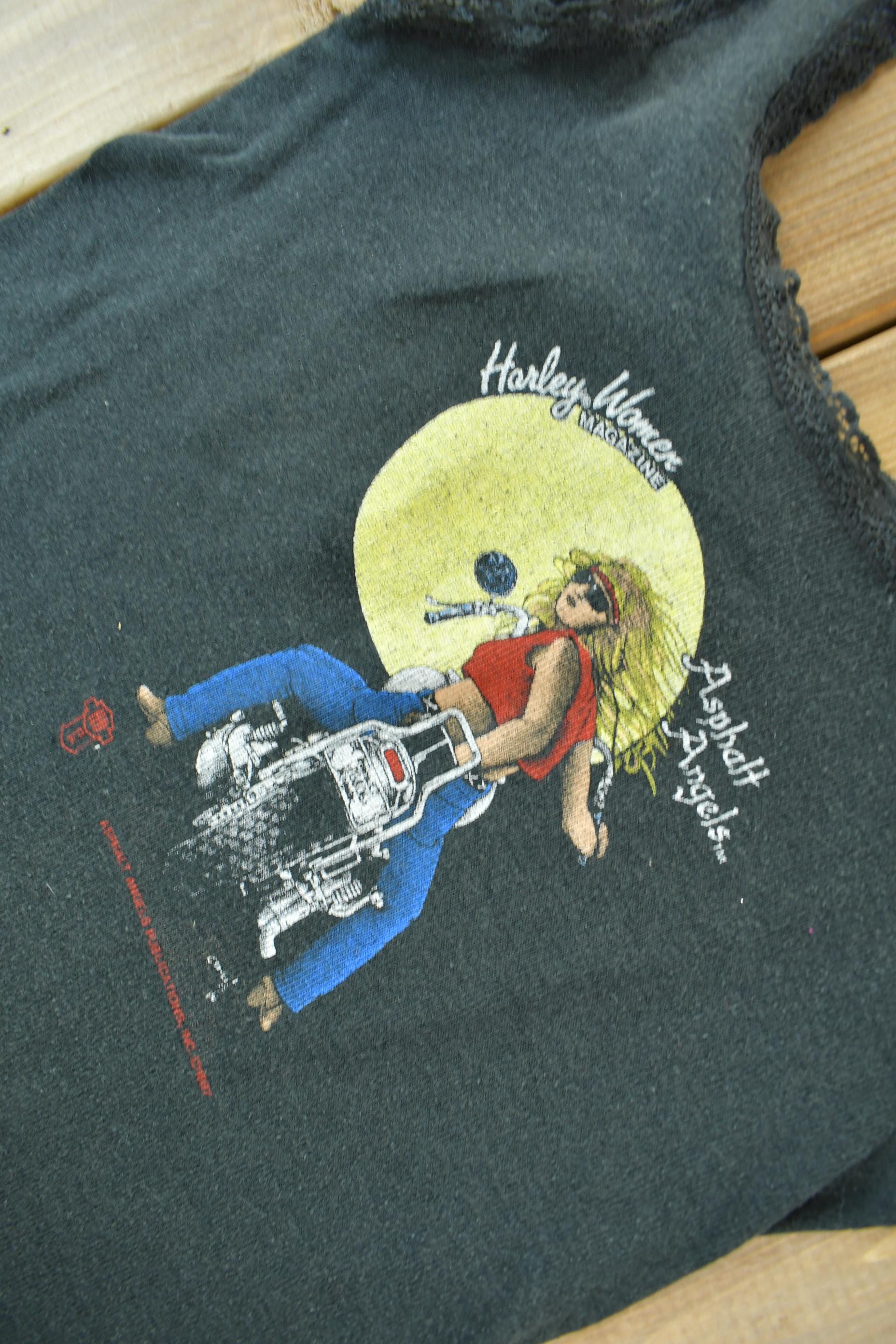 Vintage 1987 Worth Harley Davidson South Kansas Women's Shirt