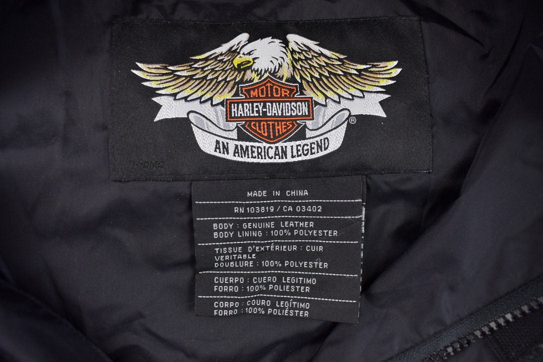 Vintage 1990s Harley Davidson Windbreaker Jacket