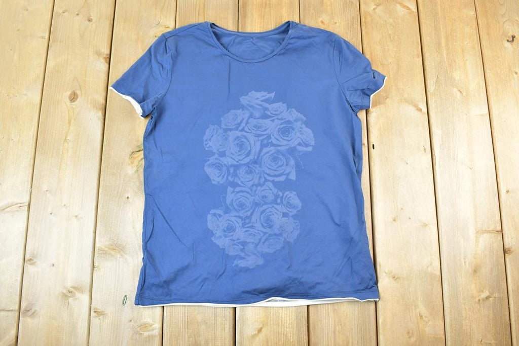 Women Vintage Vigoss Y2K Floral Print T-Shirt