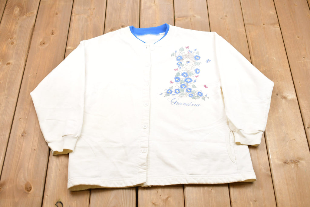 Vintage 1995 Grandma Button Up Sweater