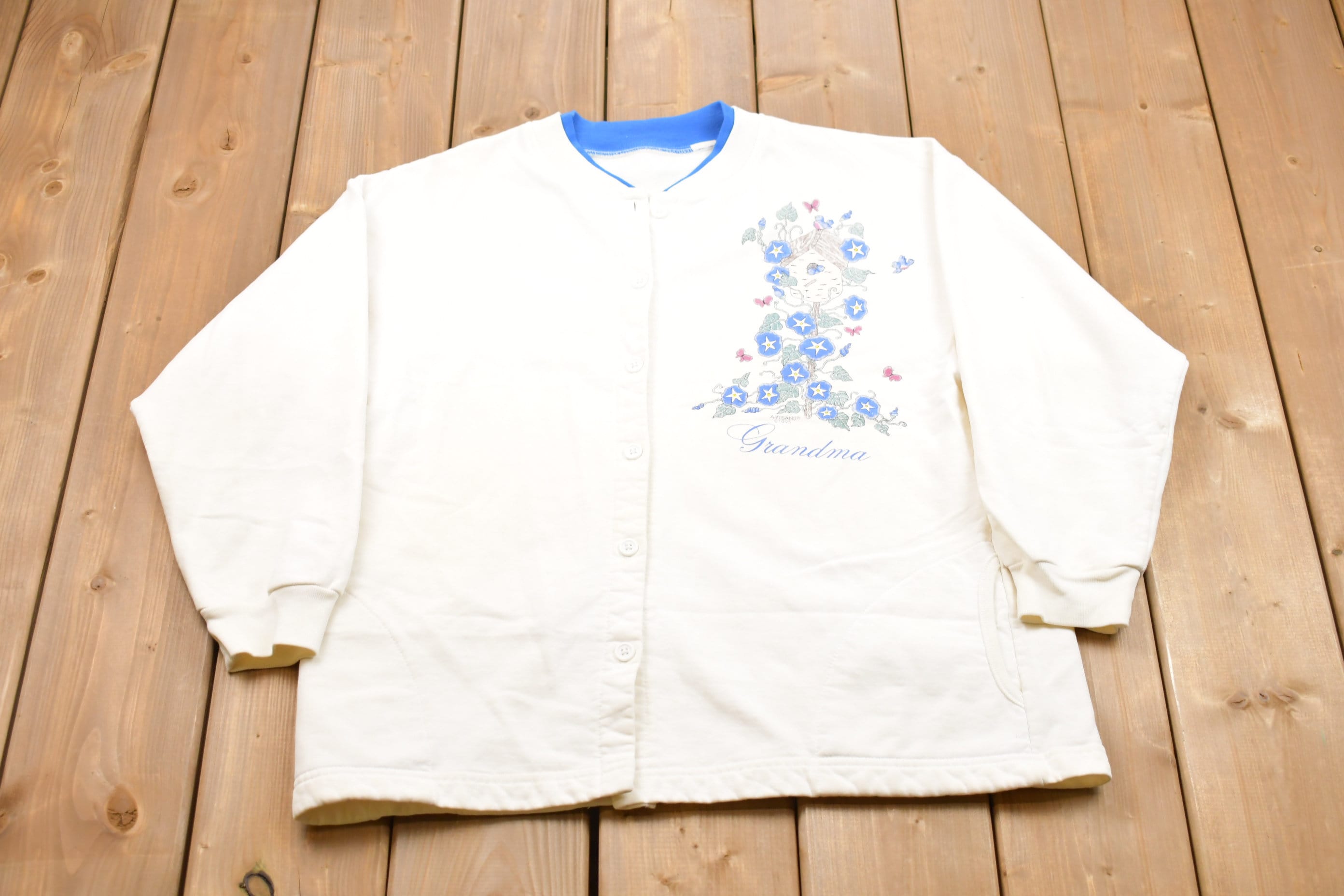 Vintage 1995 Grandma Button Up Sweater