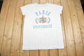 Vintage 1990s Paris Eiffel Tower Université Striped Pastel T Shirt