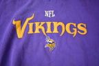 Vintage 2000s Minnesota Vikings NFL Football Embroidered Hoodie Made In USA