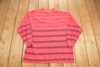 Vintage 1990 IOU Premier Edition Long Sleeve Striped T Shirt