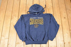 Vintage 1990s Columbia Hylanders Embroidered University Hoodie Sweater Men's M