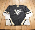 Vintage 2000s Pittsburgh Penguins NHL KOHO Embroidered Hockey Jersey Size 2X