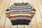 Vintage 1980s Limited Editions Wool Knit Cardigan Sweater Mens M /