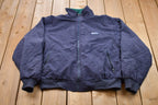 Vintage 1990s Eddie Bauer Full Zip Fleece Windbreaker Jacket