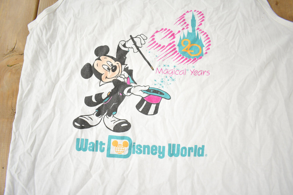 Vintage 1980s Walt Disney World Graphic Tank Top Made In USA