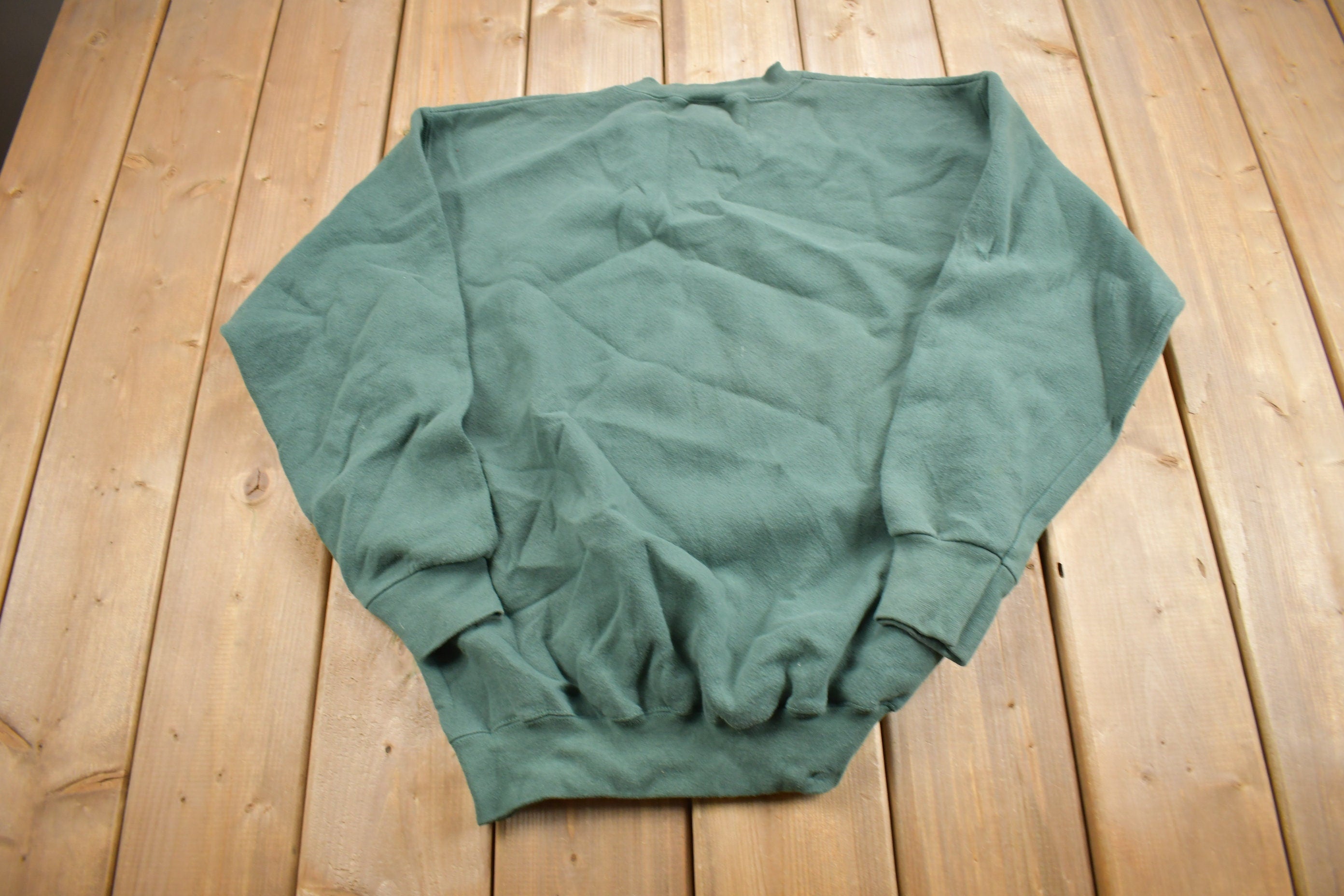 Vintage 1990s Discus Athletic Blank Crewneck Sweatshirt  90s Crewneck  Made In USA  Heavy Weight