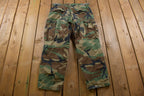 Vintage 2001 Military Woodland Camouflage Cargo Pocket Pants 34 x 28