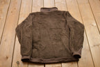 Vintage 1990s Brown Polartec Thermal Mountain Hard Wear Zip Fleece Sweater