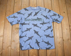 Vintage 1990s San Diego Shark All Over Print Souvenir T Shirt Streetwear Made In USA