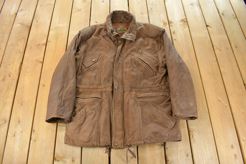 Vintage 1980s Don Camillo Leather Jacket Men's XL
